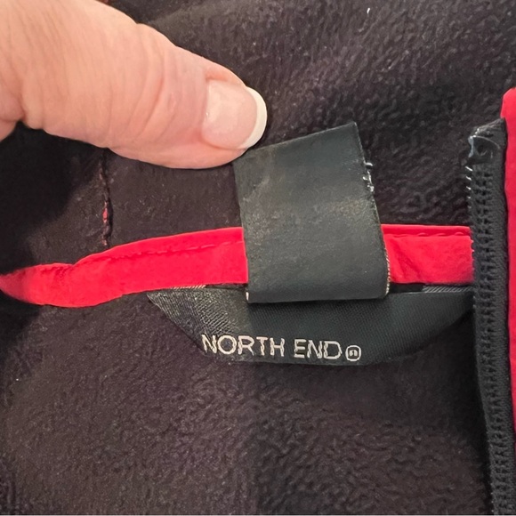 North End Men's Prospect Fleece Soft Shell Hooded Red Jacket/size 3XL - Picture 13 of 14